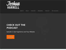 Tablet Screenshot of joshuaharrell.com